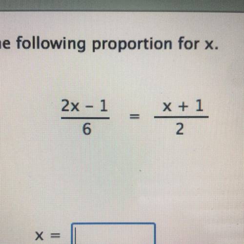 Solve the following for x please!
