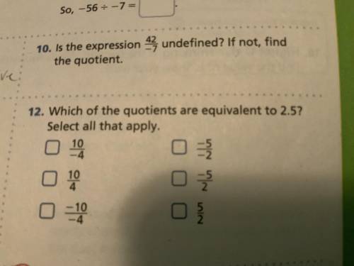 10 and 12 please, I need help and it is due tomorrow