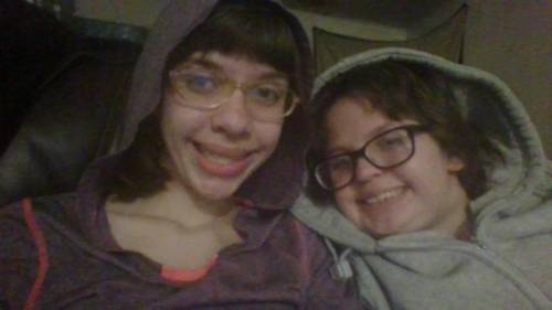 hey yall heres me and myother sister but shes my biological sis but nadia is like a sis to me but s