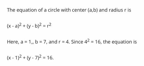 The endpoints of a diameter of a circle are located at (3, -7) and (5, 7). Write the equation of the