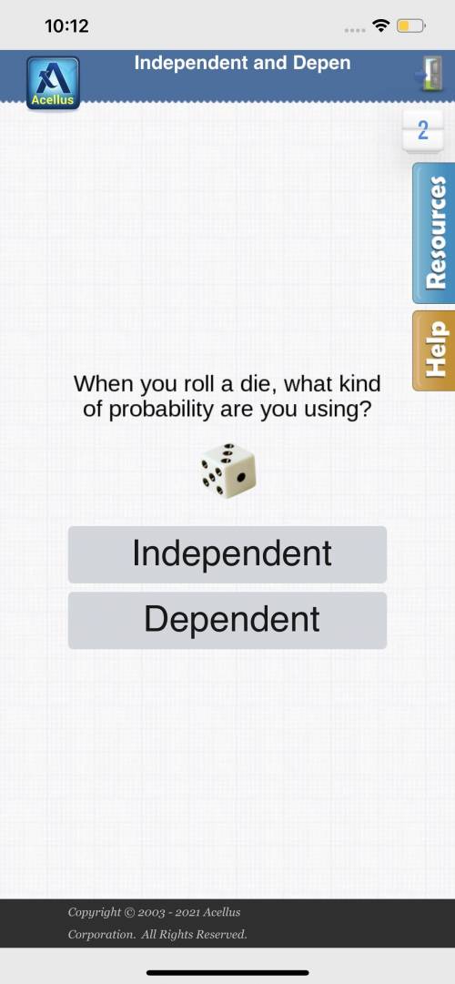 When you roll a dice, what kind of probability are you using?