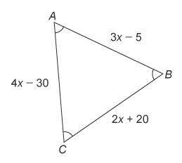 1. What is the value of x? Enter your answer in the box.

2. What is the value of x? Enter your an