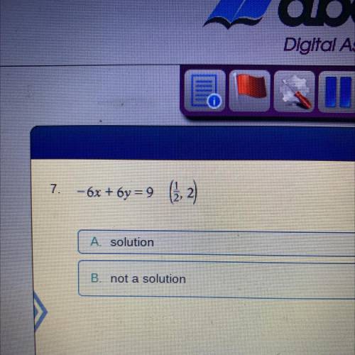 -6x+6y=9 please help me find out whether it’s a solution or not