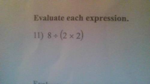 Evaluate each expression
