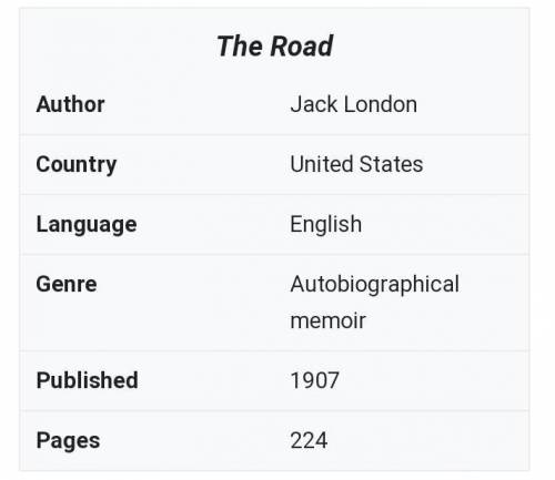 What is the purpose of ONE of the paragraphs? the road jack london