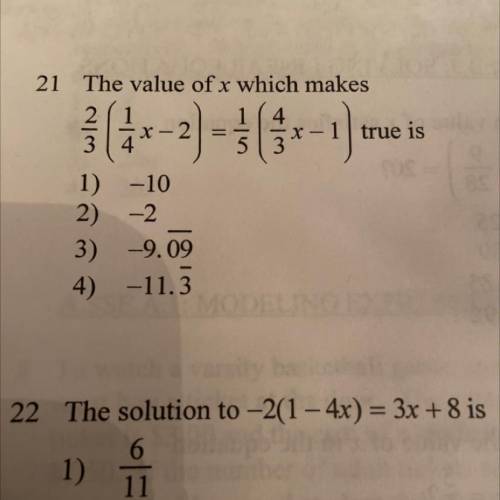 Can someone plz help with 21?? Thanks!