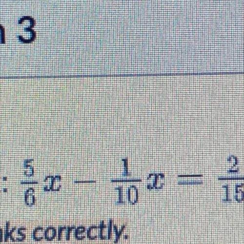 What is the least common denominator of this equation