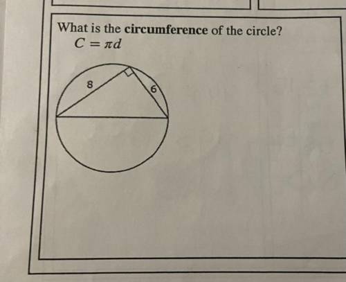 LAST ATTEMPT IM MARKING AS BRAINLIEST!! (What is the circumference of the circle?)