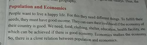 What is the relation between population and economic?