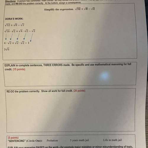 Need help pls answer all questions including the three errors that was made URGENTR