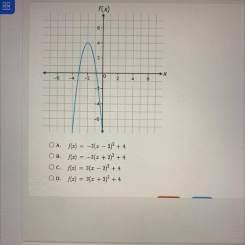 Select the correct answer.
What function does this graph represent