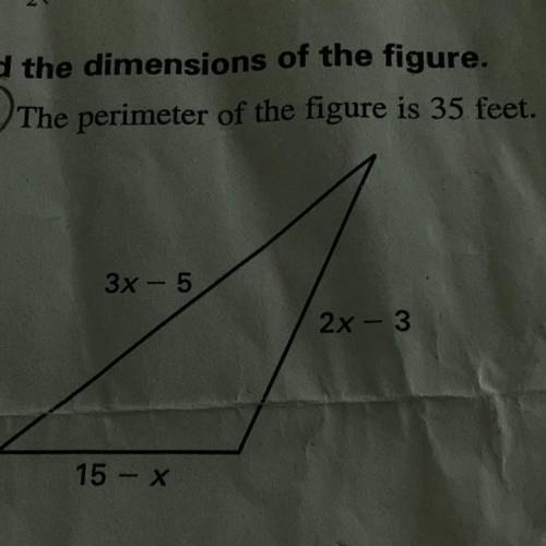 Find the dimension of the figure