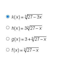 The table below contains four statements.

For which function below are all four statements true?