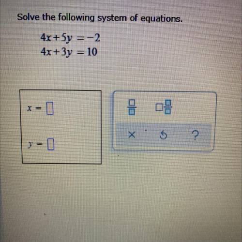 Math 
help pls!!
solve for x and y