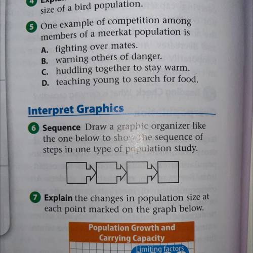 Interpret Graphics

6 Sequence Draw a graphic organizer like
the one below to shor the sequence of