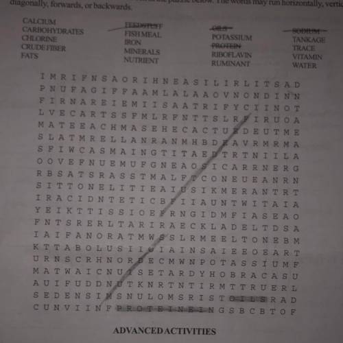 If anyone is bored feel free to help out with the WORDsearch I suck at this