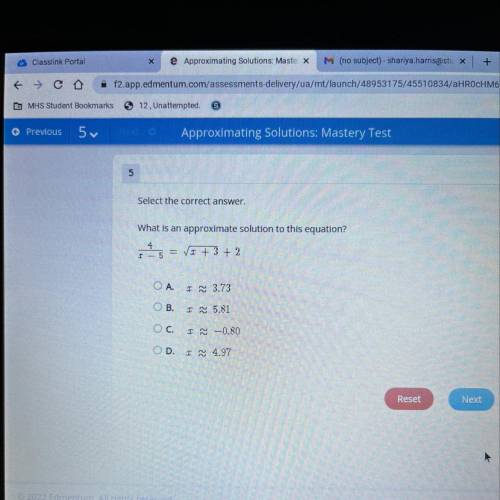 What is the approximate solution