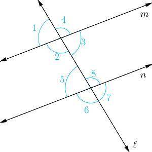 Given ∠2≅∠8, which theorem allows you to conclude m∥n?

A. Alternate Interior Angles Theorem
B. Co
