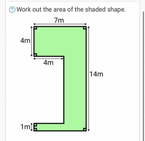 Please help me find the area of this shape