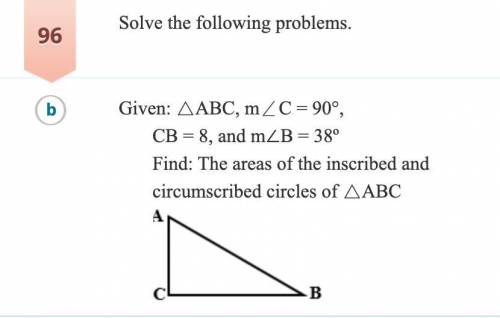 Given: triangle ABC, m