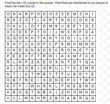 Find the ten (10) words in the puzzle
In MAPEH