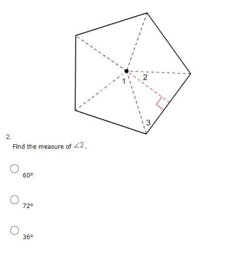 Find the measure of ∠2