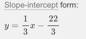 Write an equation using (2,8) and (1,3) using slope intercept form