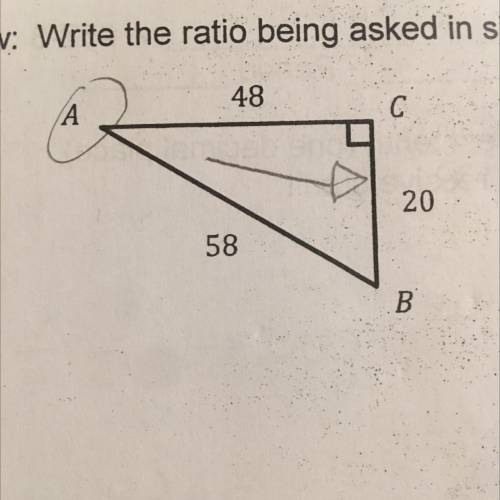 Write the ratio being asked in simplest form - reduce your fractions.