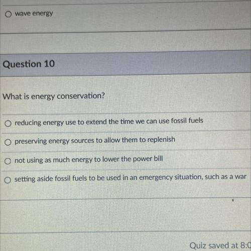 What is energy conservation?