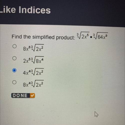 Find the simplified product:
3/2x^5*3/64x^9