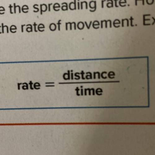 Rate
-
distance
time
Do we have to divide or time it?