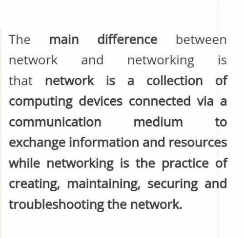 What is network?and networking