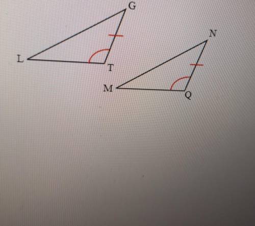 What other information if any do you need to prove the two triangles congruent by SAS explain.

A.