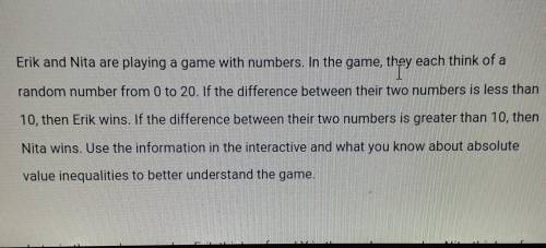 2. Should you use an equation or an inequality to represent the ways your player can win? Why? (2 p