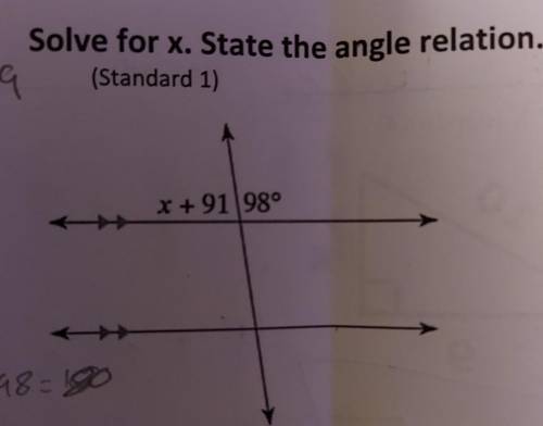 What is the angle relation?