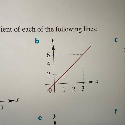 Calculate the gradient of each of the following lines.
ASAP PLEASE and with explanation