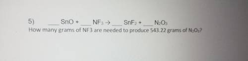 How many grams of NF3 are needed to produce 543.22 grams of N2O3?