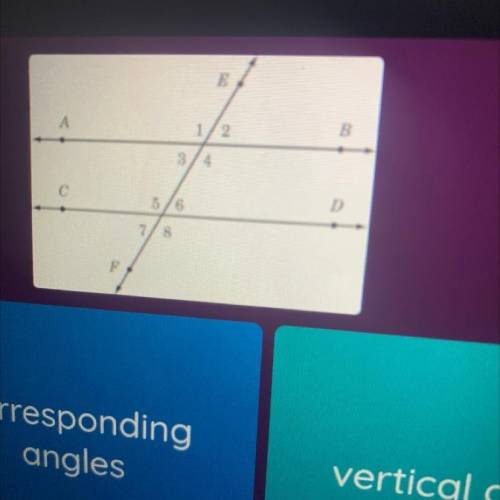 What type of angle is pair 1 and 3

Answers: corresponding, vertical, alternate interior, suppleme