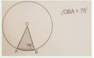 What will be the area of the circle shown if the area of the shaded part is 7 sq.cm?

please fast