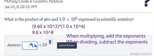 Multiply/Divide in Scientific Notation: