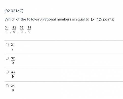 Which of the following rational numbers is equal to: