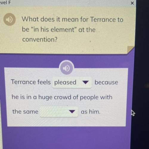 What does it mean for Terrance to be “in his element” at the convention?