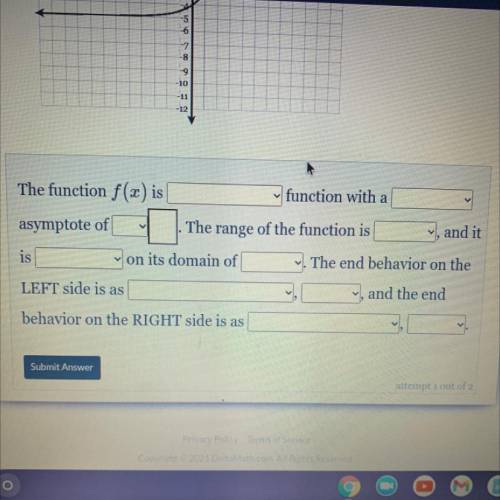 What are the features of the function f(x) = 2^ - 5