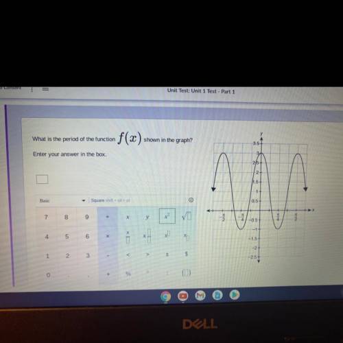 QUICK!!! HELP PLEASE

What is the period of the function
shown in the graph?
Enter your answer in