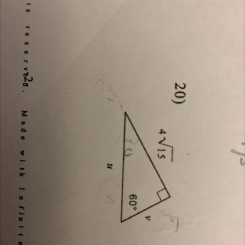 How do I do this using the 30-60-90 triangle for geometry