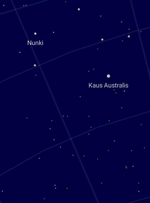 The name of the constellation below...