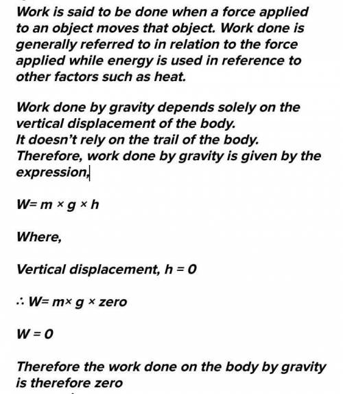 A mass of 10kg is a point a on a table is moved to a point B.if the line joining A and is horizantal