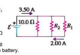 In the circuit shown on the right, the rate at which R1

dissipating electrical energy is 20.0W.