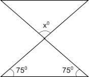 Find the measure of angle x in the figure below: (1 point)

15°
25°
30°
60°