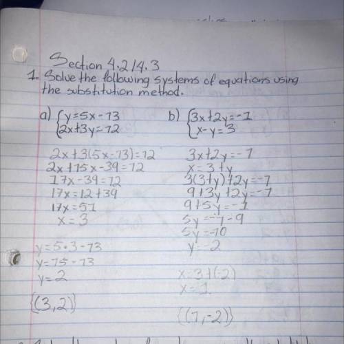 I need help with these math exercises. I already did them alone that I don’t know if they are corre